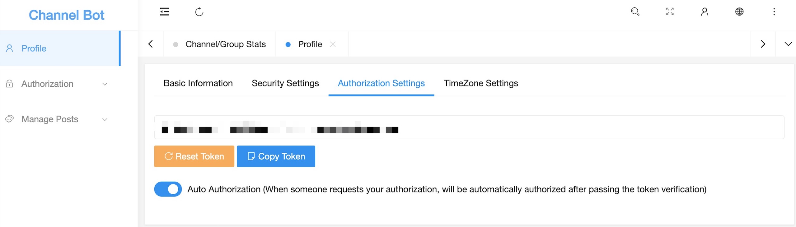 auth settings